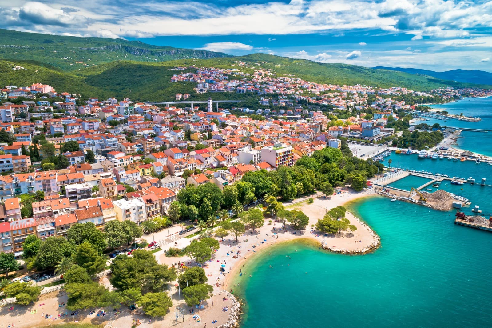Crikvenica from the air
